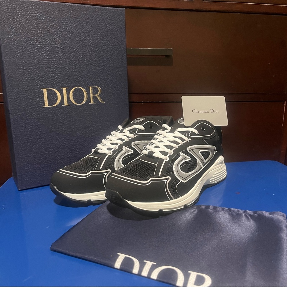 Dior Black and White Men's Sneakers